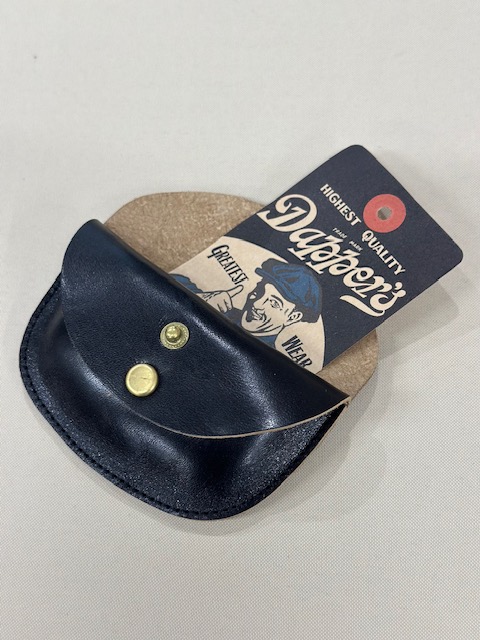 LOT1795Horsehide Double Flap Oval Coin Wallet