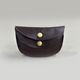 LOT1795Horsehide Double Flap Oval Coin Wallet
