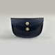 LOT1795Horsehide Double Flap Oval Coin Wallet
