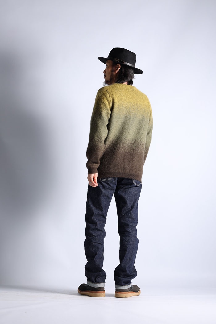 VINTAGE MOHAIR GRADIENT CARDIGAN