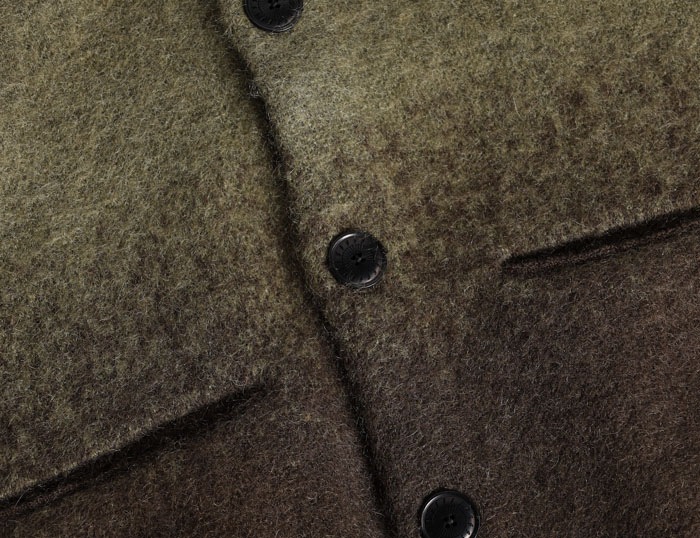 VINTAGE MOHAIR GRADIENT CARDIGAN