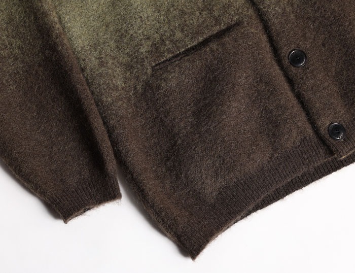 VINTAGE MOHAIR GRADIENT CARDIGAN