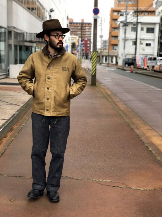 Lot No. BR15345 / Type N-1 Khaki ��NAVY DEPARTMENT DEMOTEX-ED��