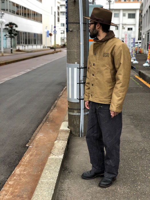 Lot No. BR15345 / Type N-1 Khaki ��NAVY DEPARTMENT DEMOTEX-ED��