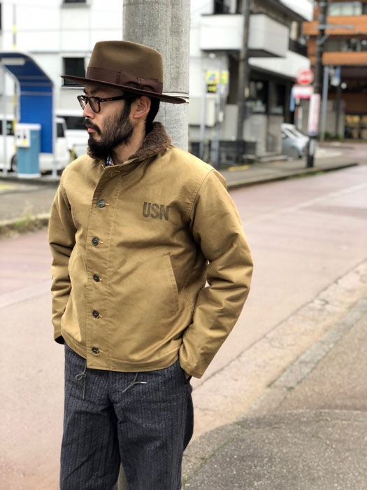 Lot No. BR15345 / Type N-1 Khaki ��NAVY DEPARTMENT DEMOTEX-ED��