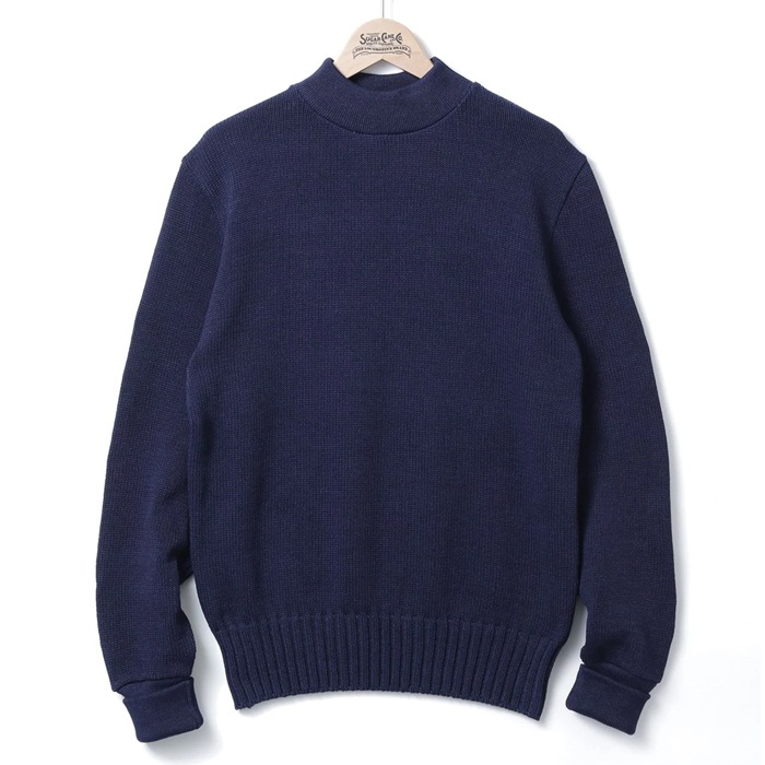 MFSC"SUBMARINER"COTTON INDIGO-KNIT"BRIDGE"SWEATER