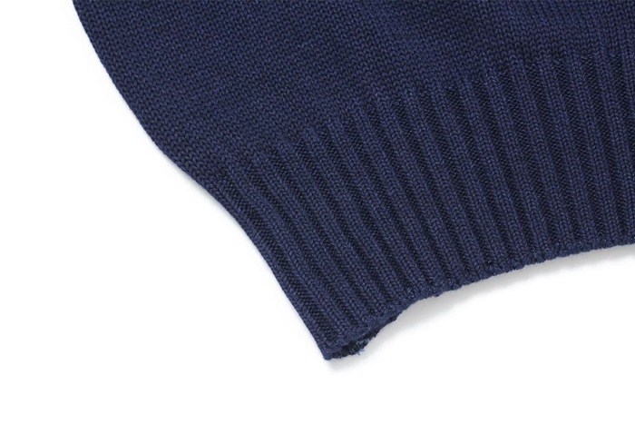 MFSC"SUBMARINER"COTTON INDIGO-KNIT"BRIDGE"SWEATER