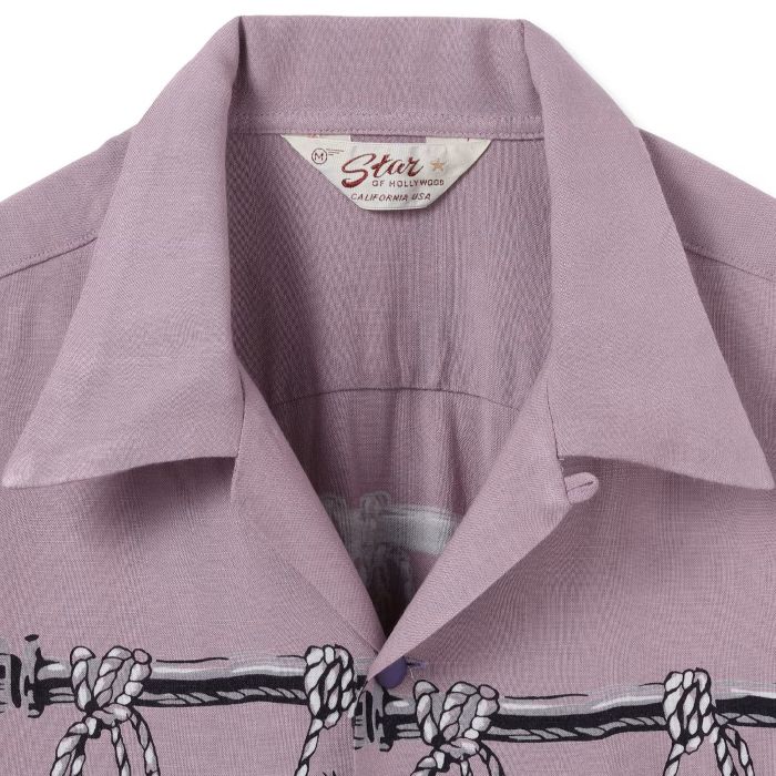 Lot No. SH39705 / HOPSACK RAYON OPEN SHIRT ��SHRUNKEN HEAD��