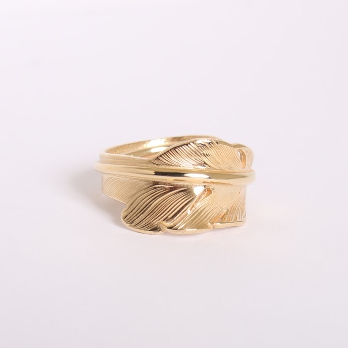 EFRG-0021-18K K18 GOLD KAZEKIRI PINKIE RING