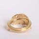 EFRG-0021-18K K18 GOLD KAZEKIRI PINKIE RING