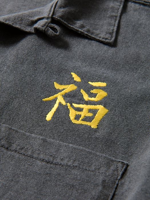 GOST2316 TORAFUKU EMB SS OPEN TSHIRT