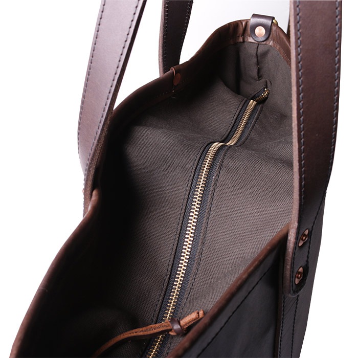 VSE-263L LEATHER OLD TOTE BAG