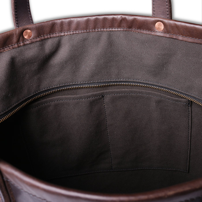 VSE-263L LEATHER OLD TOTE BAG
