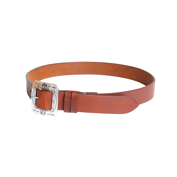 LT-0030 THUNDERBIRD STAMPED SQUARE BUCKLE BELT
