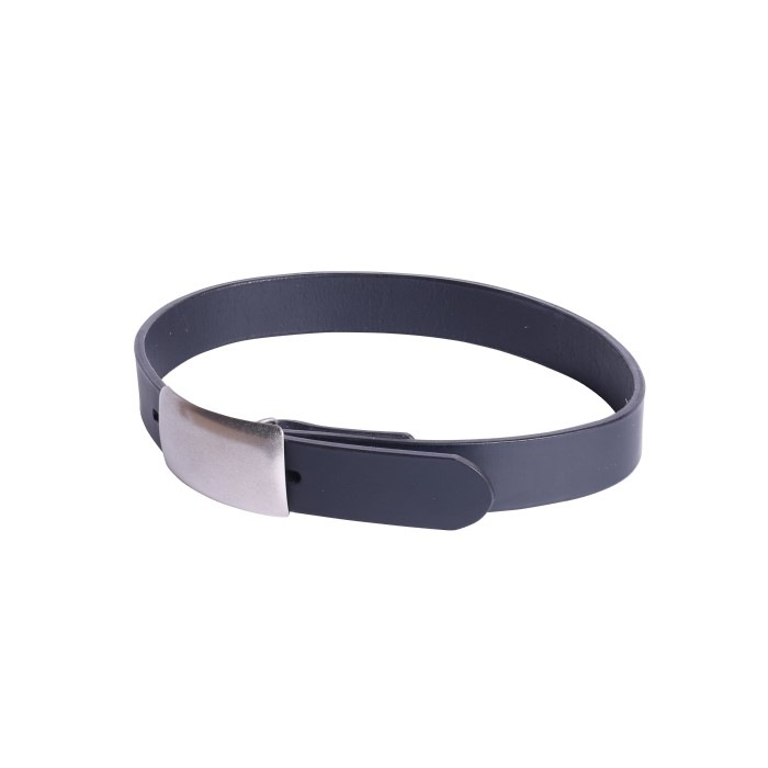 PLATE BUCKLE BENDS LEATHER BELT