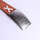 PLATE BUCKLE BENDS LEATHER BELT
