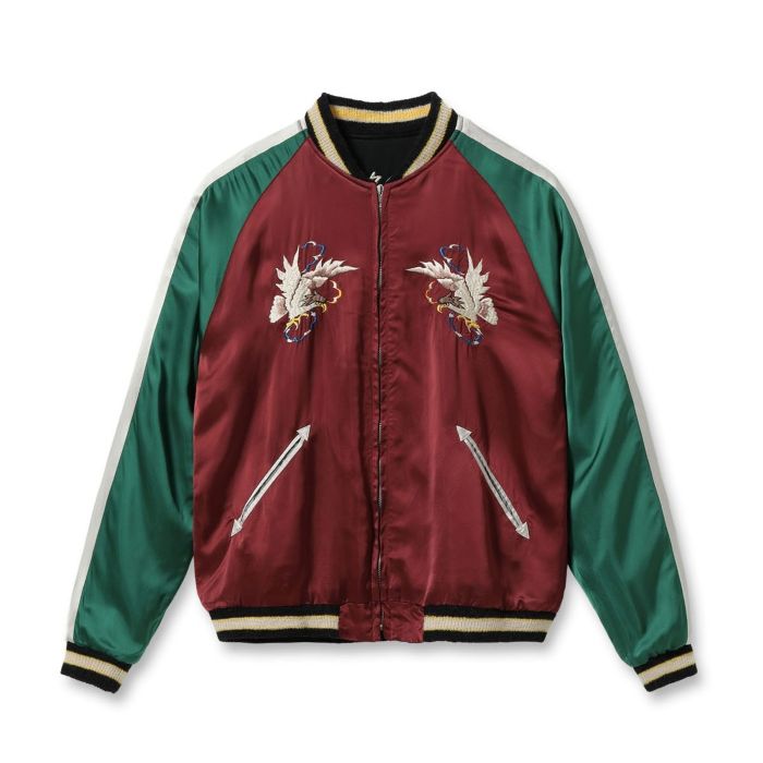 Lot No. TT15713-119 / Early 1950s Style Acetate Souvenir Jacket ��KOSHO & CO.�� Special Edition ��PIT VIPER�� �� ��EAGLE & SNAKE�� 