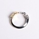 EFRG-0027 DOUBLE EAGLE HEAD RING(18K GOLD ACCENT)
