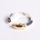 EFRG-0027 DOUBLE EAGLE HEAD RING(18K GOLD ACCENT)
