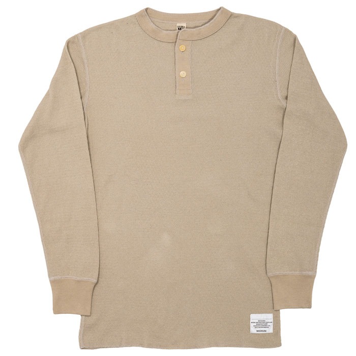 Thermal HENLEY Neck, HONEYCOMB THERMAL