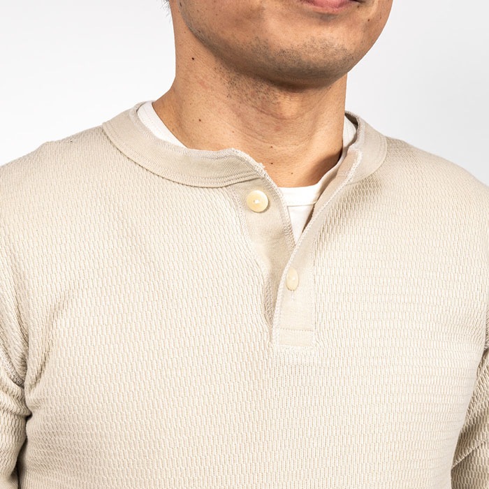 Thermal HENLEY Neck, HONEYCOMB THERMAL