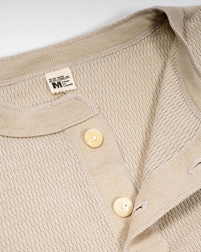 Thermal HENLEY Neck, HONEYCOMB THERMAL