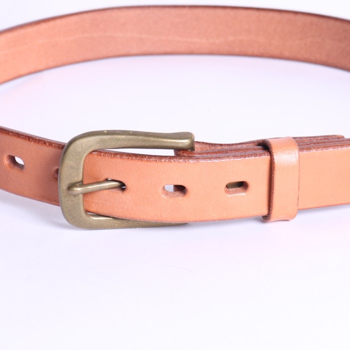 BENDS LEATHER PLANE BELT / NARROW BELT