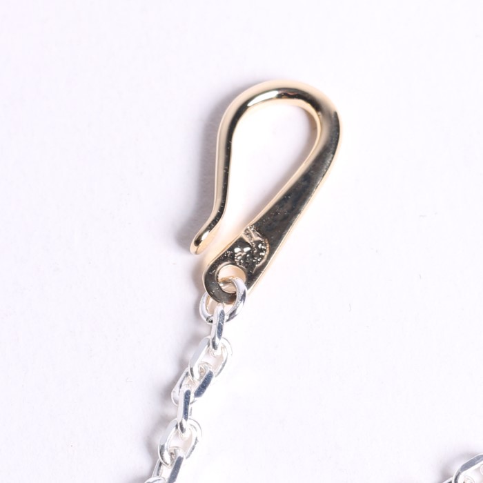 18K GOLD INFINITY HOOK M & SV CHAIN S 50cm