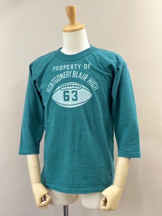 LOT1690 RAGLAN SLEEVE FOOTBALL TEE
