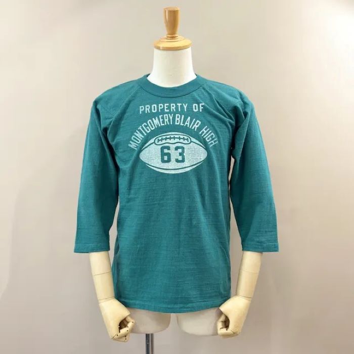 LOT1690 RAGLAN SLEEVE FOOTBALL TEE