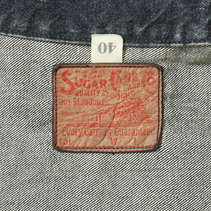 Lot No. SC15650H / 14.25oz. BLACK DENIM JACKET 1953 AGED MODEL