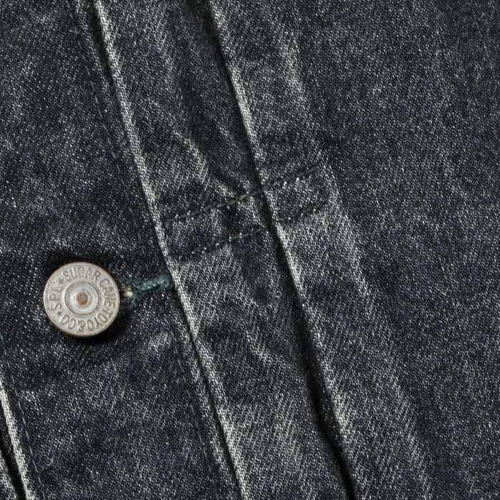 Lot No. SC15650H / 14.25oz. BLACK DENIM JACKET 1953 AGED MODEL