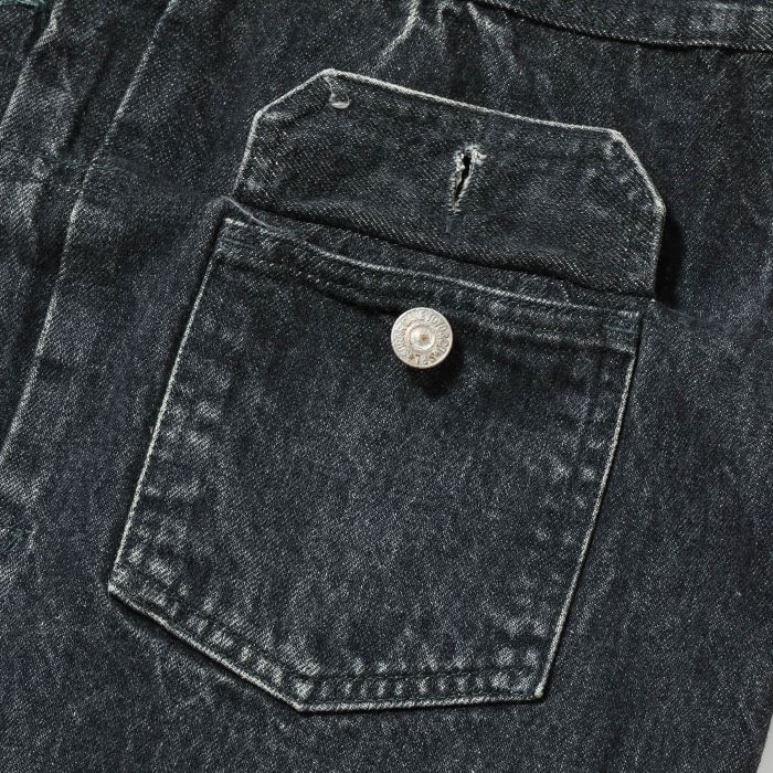 Lot No. SC15650H / 14.25oz. BLACK DENIM JACKET 1953 AGED MODEL