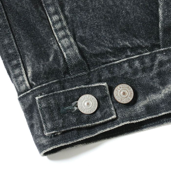 Lot No. SC15650H / 14.25oz. BLACK DENIM JACKET 1953 AGED MODEL