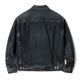 Lot No. SC15650H / 14.25oz. BLACK DENIM JACKET 1953 AGED MODEL