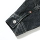 Lot No. SC15650H / 14.25oz. BLACK DENIM JACKET 1953 AGED MODEL