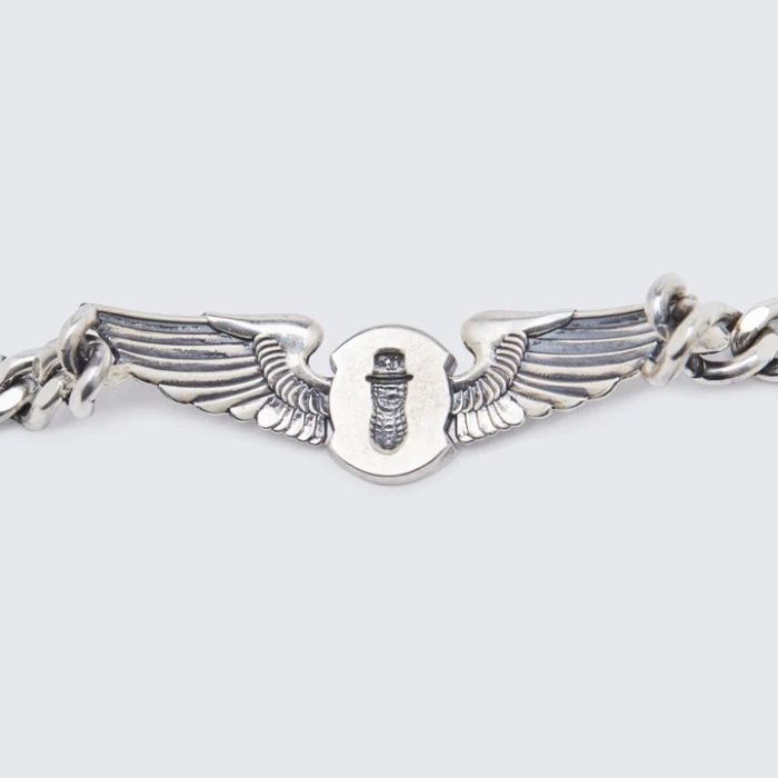 ACV-BRC01S-PNT ACVM WING SILVER BRACELET