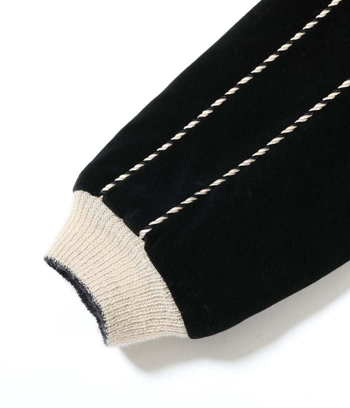 Lot No. TT15809-119 / Mid 1950s Style Velveteen �� Acetate Quilted Souvenir Jacket ��Stencil Paint�� TOYO ENTERPRISE 60th Anniversary Special Edition ��TIGER HEAD�� �� ��EAGLE��