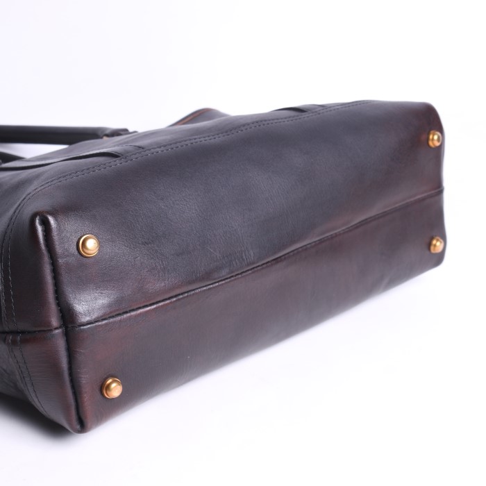 LEATHER NELSON TOTE BAG