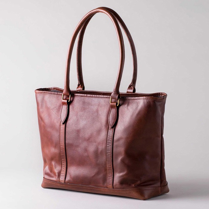 LEATHER NELSON TOTE BAG