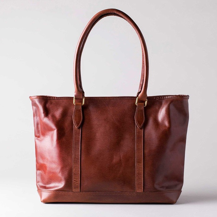 LEATHER NELSON TOTE BAG