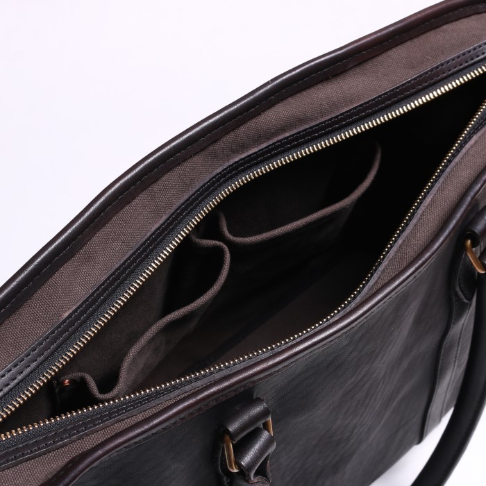 LEATHER NELSON TOTE BAG