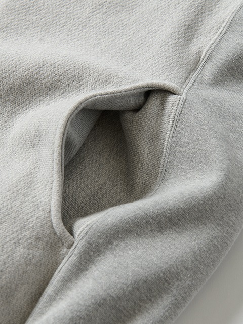 HEAVY ZIP HOOD SWEAT "HEATHER GRAY"