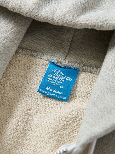 HEAVY ZIP HOOD SWEAT "HEATHER GRAY"