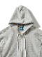 HEAVY ZIP HOOD SWEAT "HEATHER GRAY"
