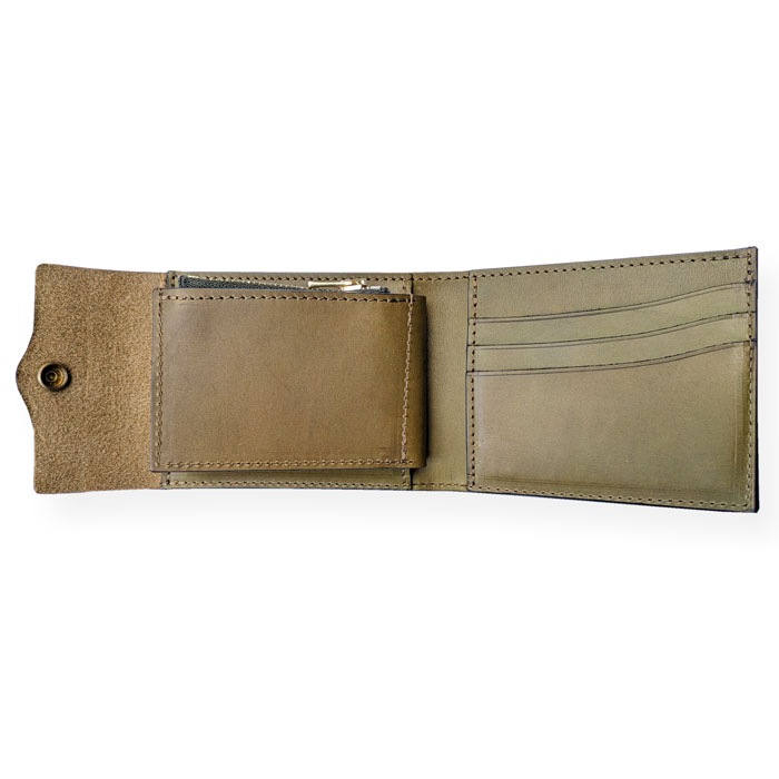 VSC-701N LEATHER NAVAL MIDDLE WALLET