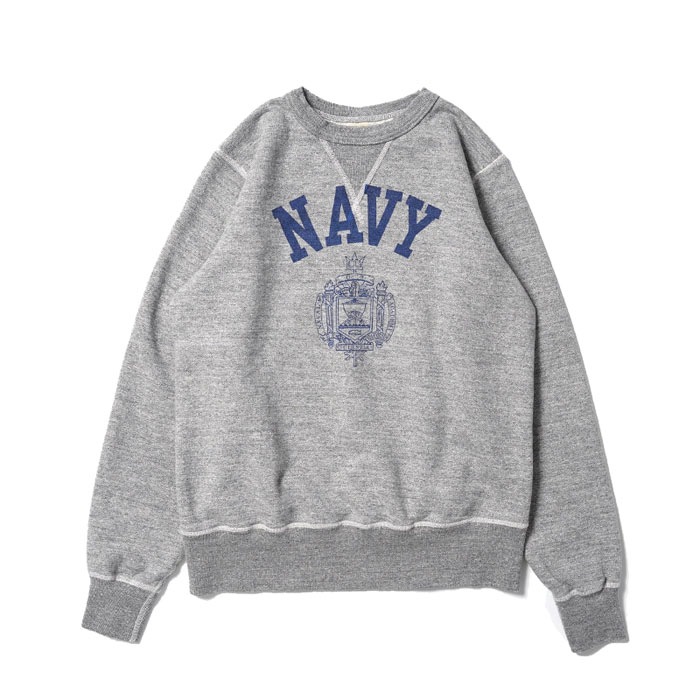 SET-IN CREW SWEAT-NAVY