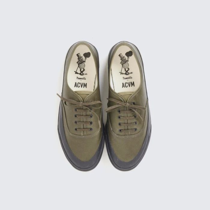 ACV-SNK01WX-PNT WAXED COTTON P-DECK SHOES