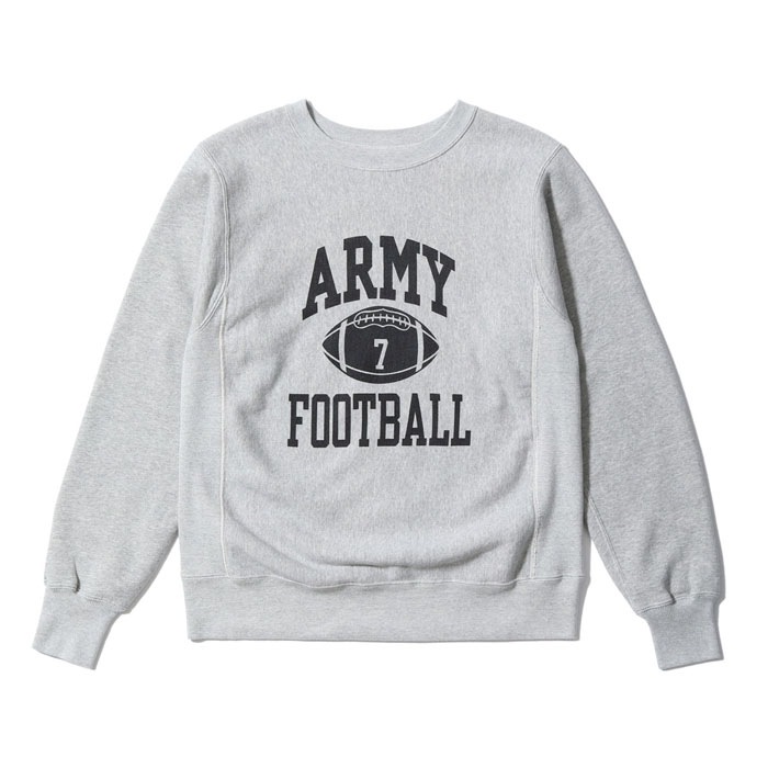 Lot No. BR69644 / HORIZONTAL KNITTING SWEAT SHIRT ��ARMY FOOTBALL��