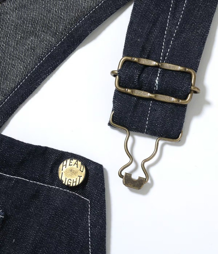 Lot No. HD42611 / HEADLIGHT 9.5oz. SPECIAL WEAVE DENIM HIGH BACK OVERALLS